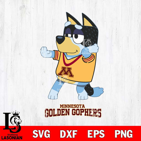 Minnesota Golden Gophers Bluey Dad Dance Svg Eps Dxf Png File, Digital Download, Instant Download
