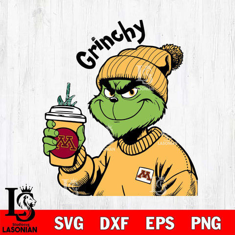Minnesota Golden Gophers Boujee Grinch 10 Svg Eps Dxf Png File, Digital Download, Instant Download