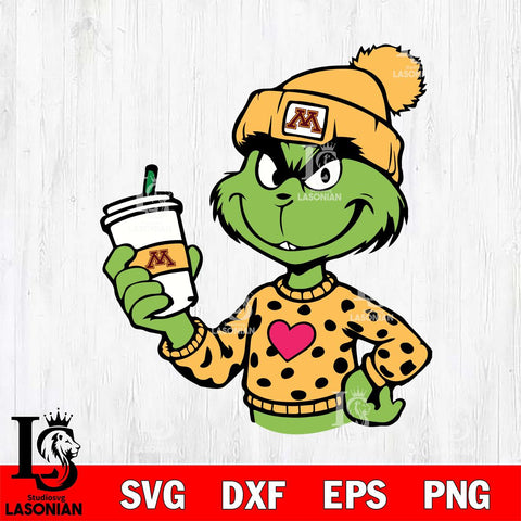 Minnesota Golden Gophers Boujee Grinch 11 Svg Eps Dxf Png File, Digital Download, Instant Download