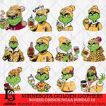 Minnesota Golden Gophers Boujee Grinch NCAA Bundle 12 SVG Eps Dxf Png File, Digital Download, Instant Download