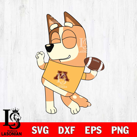 Minnesota Golden Gophers Chilli bluey Svg Eps Dxf Png File, Digital Download, Instant Download