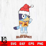 Minnesota Golden Gophers Christmas Bluey Say Hi Cut Files,Bluey Cricut,Christmas Svg , Bluey svg , Digital Download, dxf eps png pdf file