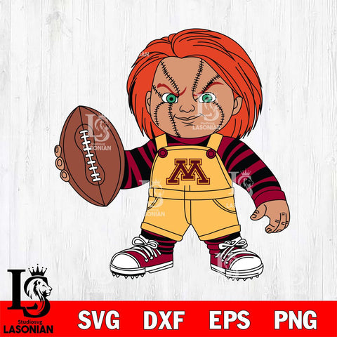 Minnesota Golden Gophers Chucky Horror 12 Svg Eps Dxf Png File, NCAA svg, Digital Download, Instant Download