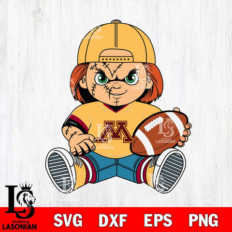 Minnesota Golden Gophers Chucky Horror 3 Svg Eps Dxf Png File, NCAA svg, Digital Download, Instant Download