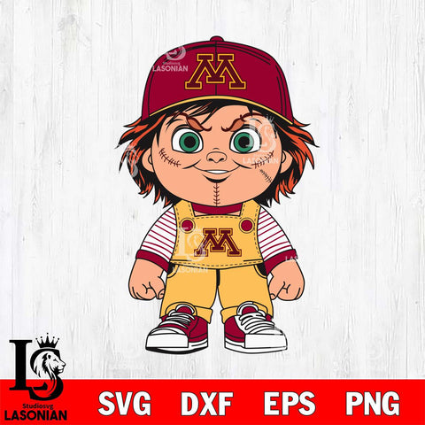 Minnesota Golden Gophers Chucky Horror Svg Eps Dxf Png File, NCAA svg, Digital Download, Instant Download