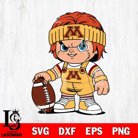 Minnesota Golden Gophers Chucky Horror 5 Svg Eps Dxf Png File, NCAA svg, Digital Download, Instant Download