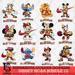 Minnesota Golden Gophers Disney NCAA Bundle Svg PNG 12 Svg Eps Dxf Png File, Digital Download