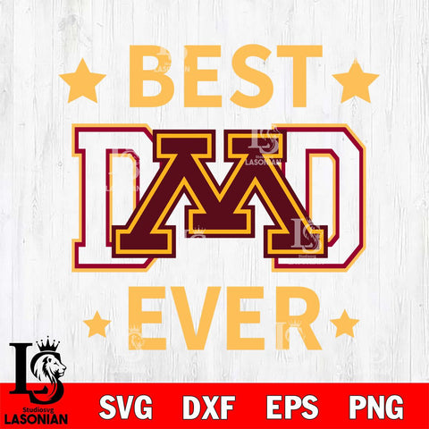 Minnesota Golden Gophers Father Day Best Dad Ever Svg Eps Dxf Png File, Digital Download, Instant Download