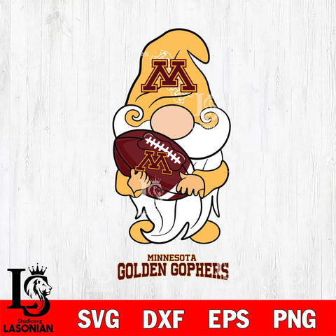 Minnesota Golden Gophers Gnomes Christmas football Svg Eps Dxf Png File, Digital Download, Instant Download