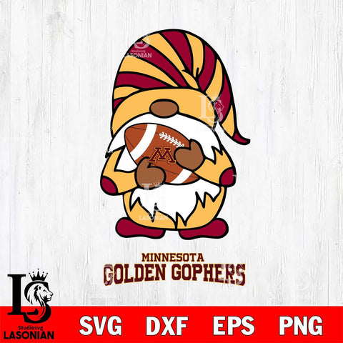 Minnesota Golden Gophers Gnomes Football Svg Eps Dxf Png File, Digital Download, Instant Download