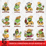 Minnesota Golden Gophers Grinch Christmas NCAA Bundle 12 Svg Eps Dxf Png File,Cricut files, Digital Download, Instant Download