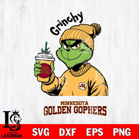Minnesota Golden Gophers Grinchy Bougie Christmas Cut Files Cricut, Svg Dxf Eps Png file, Digital download , Silhouette