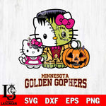 Minnesota Golden Gophers Hello Kitty Horror 10 Svg Eps Dxf Png File, Digital Download