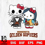 Minnesota Golden Gophers Hello Kitty Horror 11 Svg Eps Dxf Png File, Digital Download