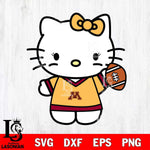 Minnesota Golden Gophers Hello Kitty sport 7 Svg Eps Dxf Png File, NCAA svg, Digital Download, Instant Download