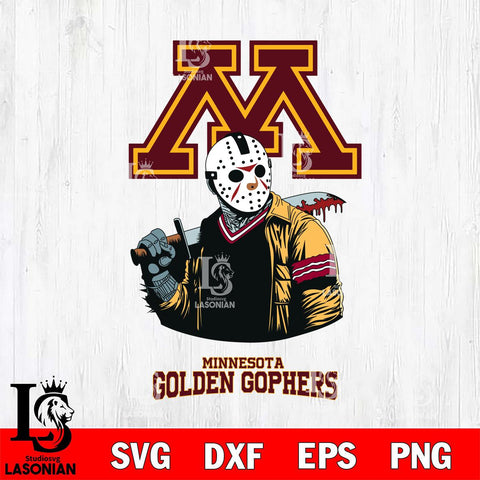 Minnesota Golden Gophers Jason Voorhees 10 Svg Eps Dxf Png File, Digital Download