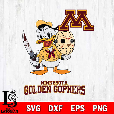 Minnesota Golden Gophers Jason Voorhees 12 Svg Eps Dxf Png File, Digital Download