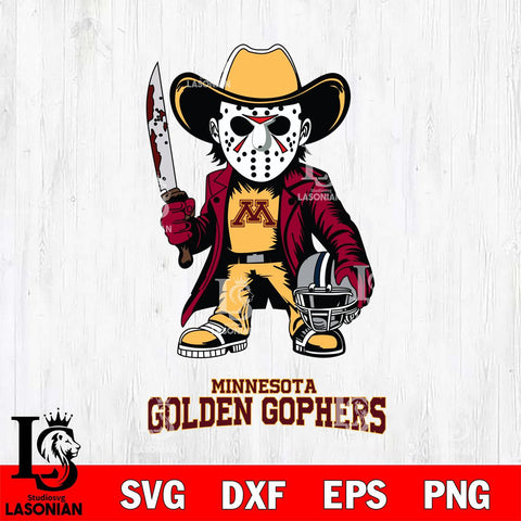 Minnesota Golden Gophers Jason Voorhees 3 Svg Eps Dxf Png File, Digital Download