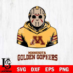 Minnesota Golden Gophers Jason Voorhees 4 Svg Eps Dxf Png File, Digital Download