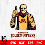 Minnesota Golden Gophers Jason Voorhees 6 Svg Eps Dxf Png File, Digital Download