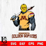 Minnesota Golden Gophers Jason Voorhees 7 Svg Eps Dxf Png File, Digital Download