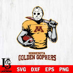 Minnesota Golden Gophers Jason Voorhees 9 Svg Eps Dxf Png File, Digital Download