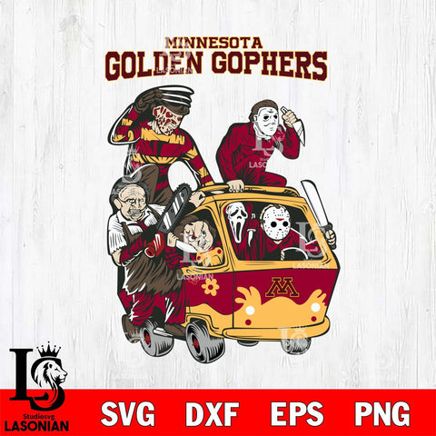Minnesota Golden Gophers Jason Voorhees Horror 10 Svg Eps Dxf Png File, NCAA svg, Digital Download, Instant Download