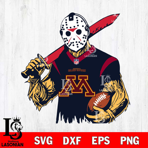 Minnesota Golden Gophers Jason Voorhees Horror 11 Svg Eps Dxf Png File, NCAA svg, Digital Download, Instant Download
