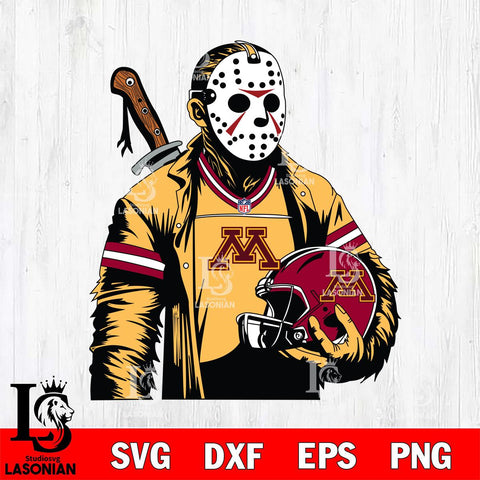 Minnesota Golden Gophers Jason Voorhees Horror 2 Svg Eps Dxf Png File, NCAA svg, Digital Download, Instant Download