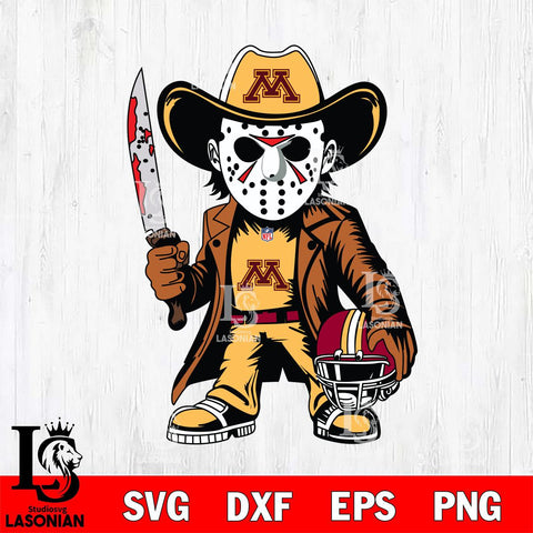 Minnesota Golden Gophers Jason Voorhees Horror Svg Eps Dxf Png File, NCAA svg, Digital Download, Instant Download
