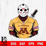 Minnesota Golden Gophers Jason Voorhees Horror 4 Svg Eps Dxf Png File, NCAA svg, Digital Download, Instant Download