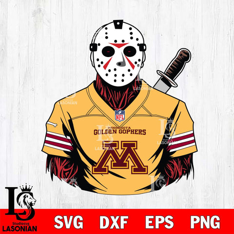 Minnesota Golden Gophers Jason Voorhees Horror 4 Svg Eps Dxf Png File, NCAA svg, Digital Download, Instant Download