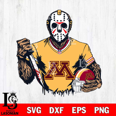 Minnesota Golden Gophers Jason Voorhees Horror 5 Svg Eps Dxf Png File, NCAA svg, Digital Download, Instant Download