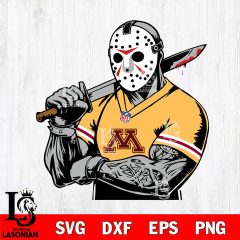 Minnesota Golden Gophers Jason Voorhees Horror 6 Svg Eps Dxf Png File, NCAA svg, Digital Download, Instant Download