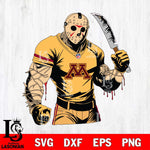 Minnesota Golden Gophers Jason Voorhees Horror 8 Svg Eps Dxf Png File, NCAA svg, Digital Download, Instant Download
