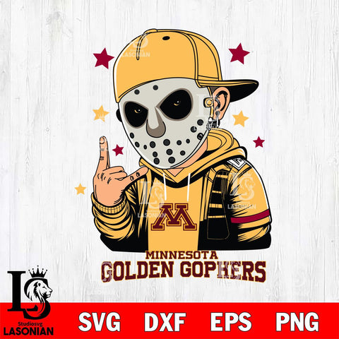 Minnesota Golden Gophers Jason Voorhees Horror 9 Svg Eps Dxf Png File, NCAA svg, Digital Download, Instant Download