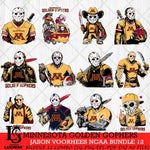 Minnesota Golden Gophers Jason Voorhees Horror Bundle 12 SVG Eps Dxf Png File, bundle NCAA svg, Digital Download, Instant Download