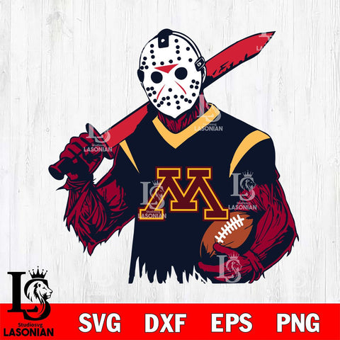 Minnesota Golden Gophers Jason Voorhees Horror Halloween 2 Svg Eps Dxf Png File, NCAA svg, Digital Download, Instant Download