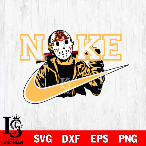 Minnesota Golden Gophers Jason Voorhees Nike Svg Eps Dxf Png File, Digital Download, Instant Download