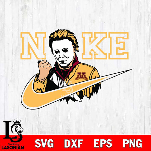 Minnesota Golden Gophers Michael Myers Nike Svg Eps Dxf Png File, Digital Download, Instant Download