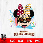 Minnesota Golden Gophers Minnie Mouse Love Sport SVG DXF EPS PNG FILE, NCAA File Cut,Digital Download,Instant Download