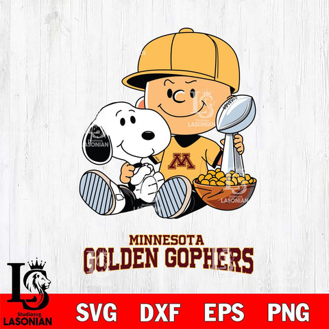 Minnesota Golden Gophers Peanuts Snoopy Champion football SVG DXF EPS PNG FILE,Snoopy File Cut, NCAA Digital Download,Instant Download,Christmas Silhouette
