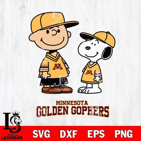 Minnesota Golden Gophers Peanuts Snoopy Football SVG DXF EPS PNG FILE,Snoopy File Cut, NCAA Digital Download,Instant Download,Christmas Silhouette
