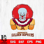 Minnesota Golden Gophers Pennywise Horror Sport 3 Svg Eps Dxf Png File, Digital Download
