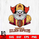 Minnesota Golden Gophers Pennywise Horror Sport 9 Svg Eps Dxf Png File, Digital Download