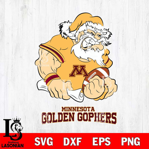 Minnesota Golden Gophers Santa Claus Angry Svg dxf eps png pdf file,NCAA svg,Digital Download,Cricut file