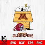 Minnesota Golden Gophers Snoopy Chill Football SVG DXF EPS PNG FILE,Snoopy File Cut, NCAA Digital Download,Instant Download,Christmas Silhouette