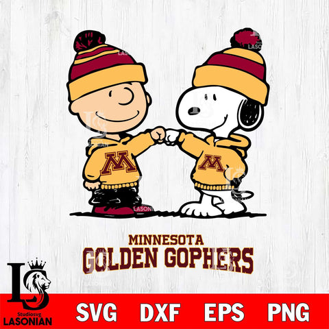 Minnesota Golden Gophers Snoopy Sport 9 Svg Eps Dxf Png File, Digital Download