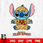 Minnesota Golden Gophers Stitch Mummy Svg Eps Dxf Png File, NCAA svg, Digital Download, Instant Download