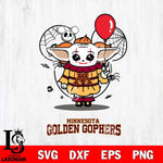 Minnesota Golden Gophers Stitch Pennywise Halloween Svg Eps Dxf Png File, Digital Download, Instant Download